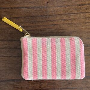 Universal Thread Pink and Cream Striped Wallet